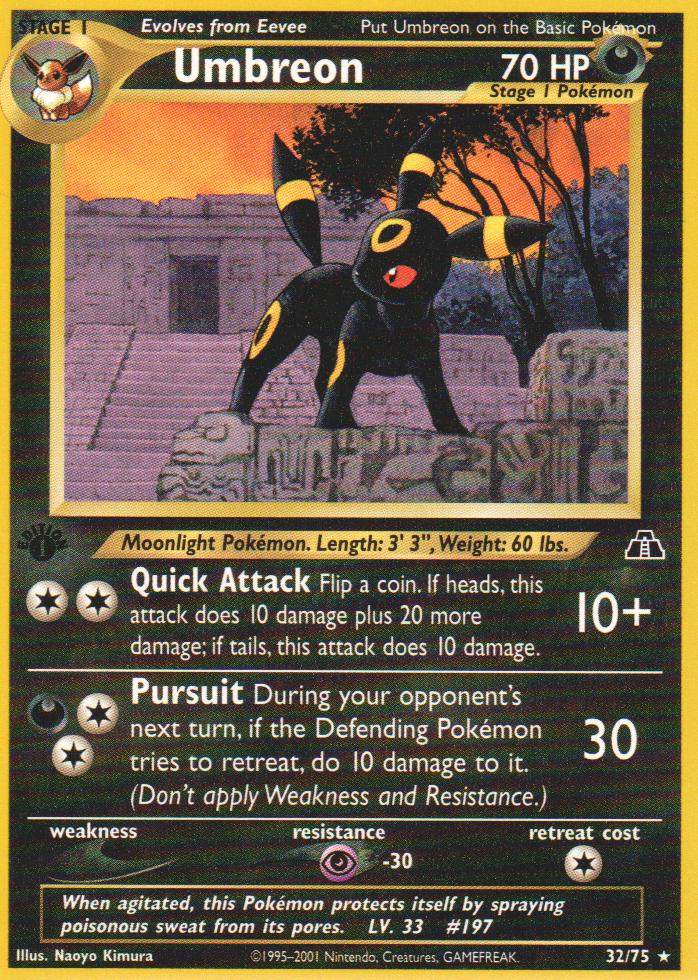 Umbreon - 32/75 - Rare - 1st Edition